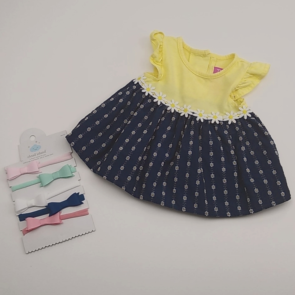 💥3/$10💥 Baby Girl Dress and Headband Bundle 3 Mo